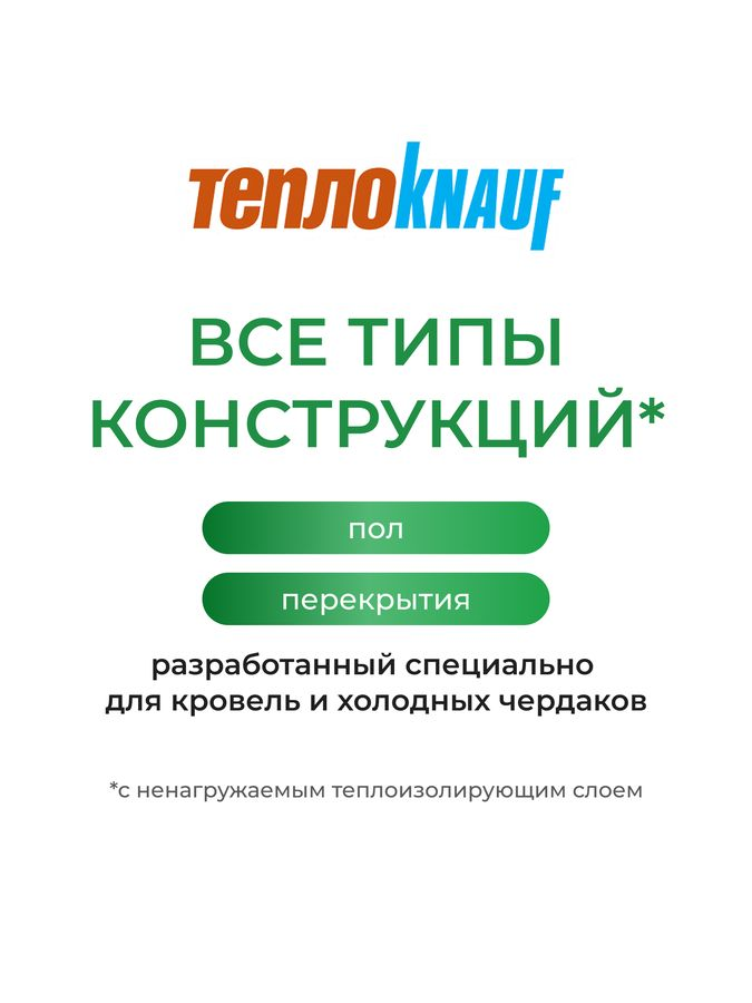 Теплоизоляция ТеплоKNAUF для перекрытий 100 мм 9 м², превью