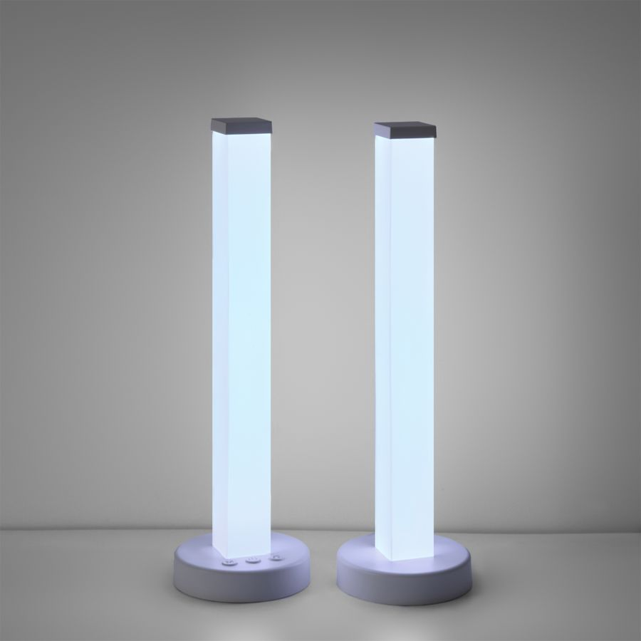 Светильник настольный Voltega Colorata L4W1 белый LEDх5, 35x10,6x10,6 см RGB ПДУ, предпросмотр