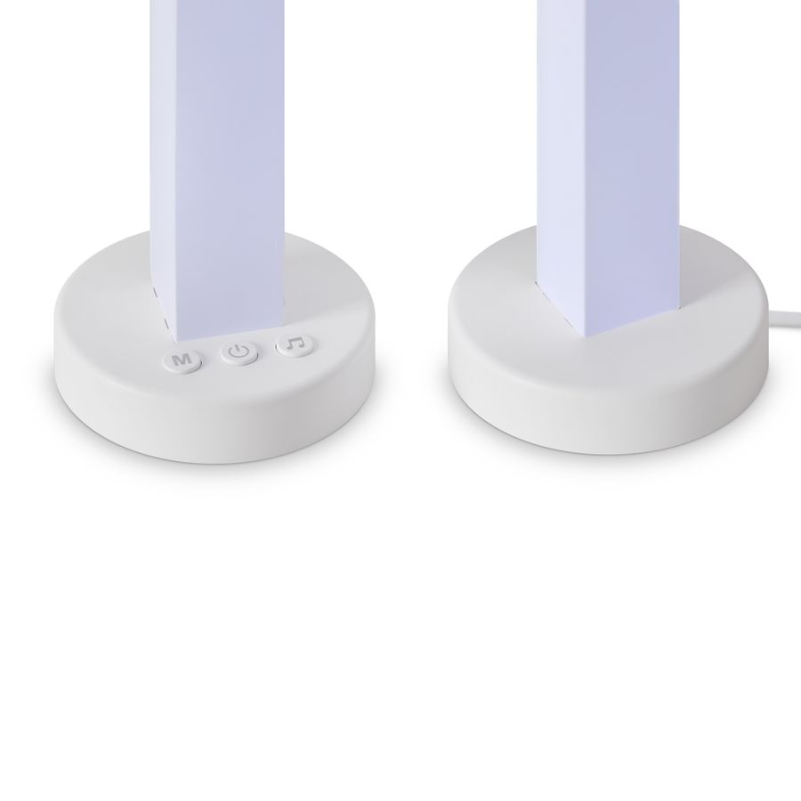Светильник настольный Voltega Colorata L4W1 белый LEDх5, 35x10,6x10,6 см RGB ПДУ, предпросмотр