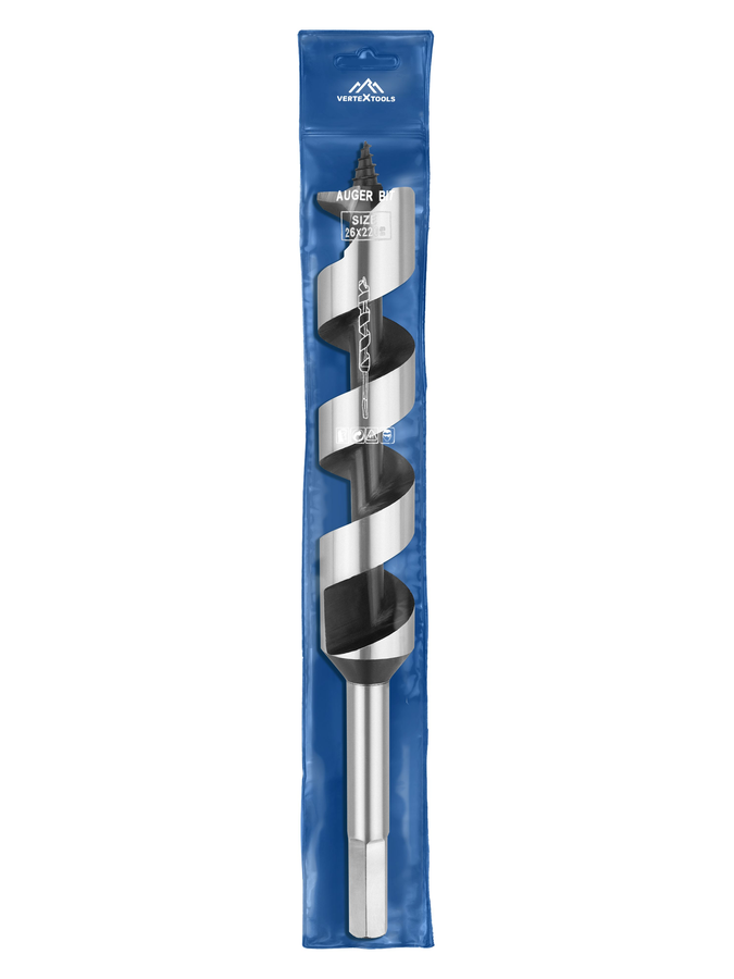 Сверло по дереву VERTEXTOOLS 26*220 мм, превью