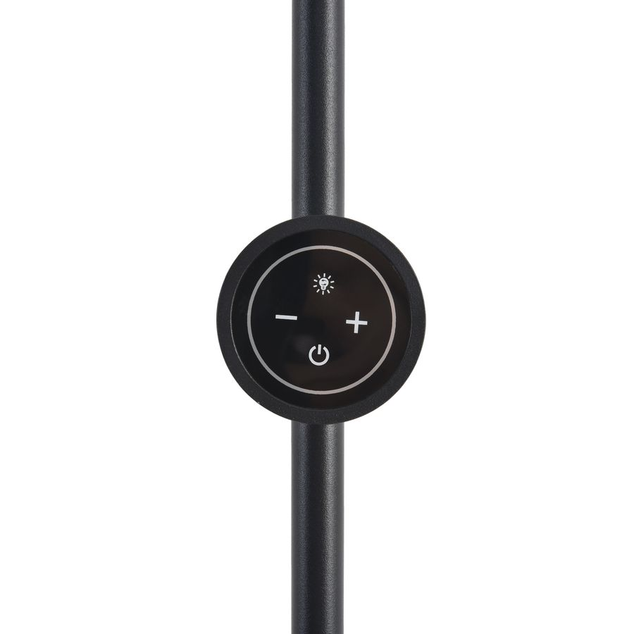 Светильник настенный с диммером Ledio LED 12W 3000-7000K 220V Bram металл черный, предпросмотр