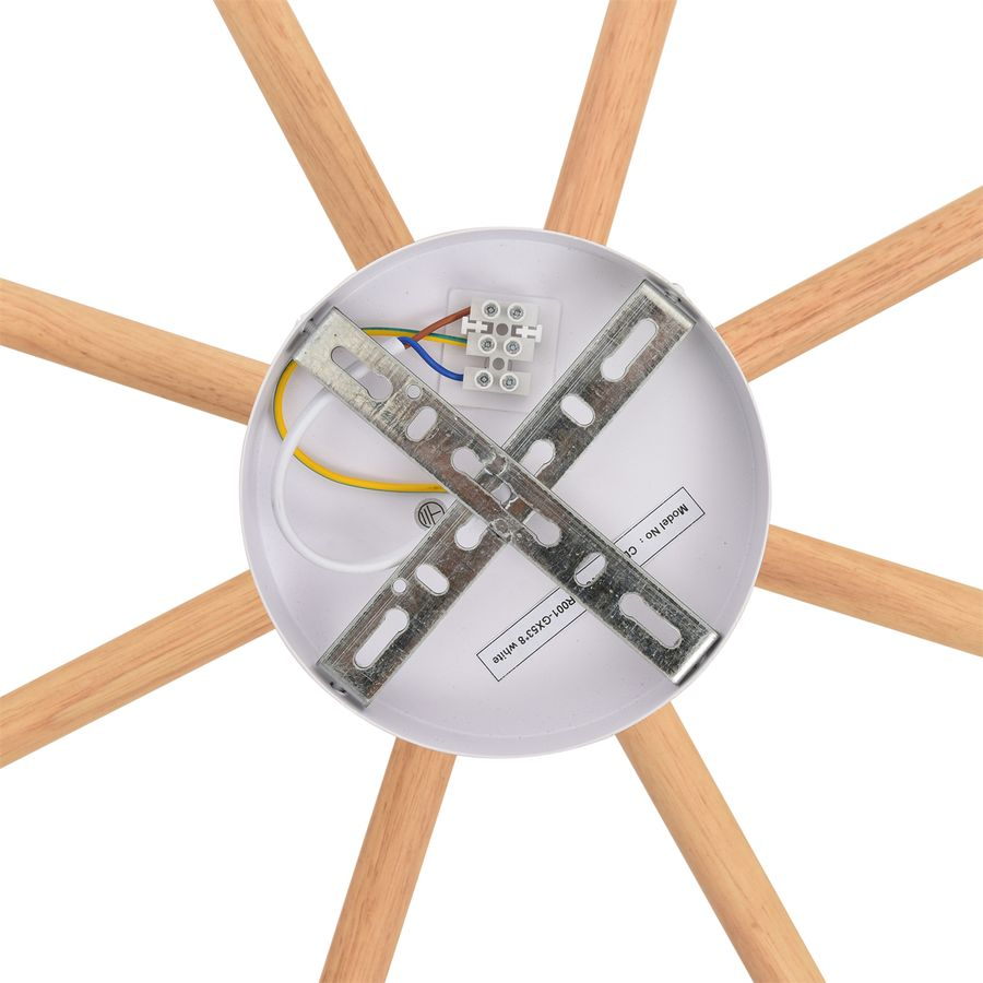 Светильник потолочный Comfi GX53 LED 8х7W 220V Vudi дерево/металл белый, предпросмотр