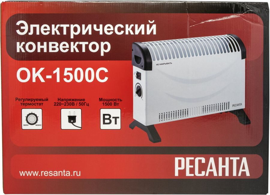 Конвектор электрический РЕСАНТА ОК-1500С 1,5 кВт, превью