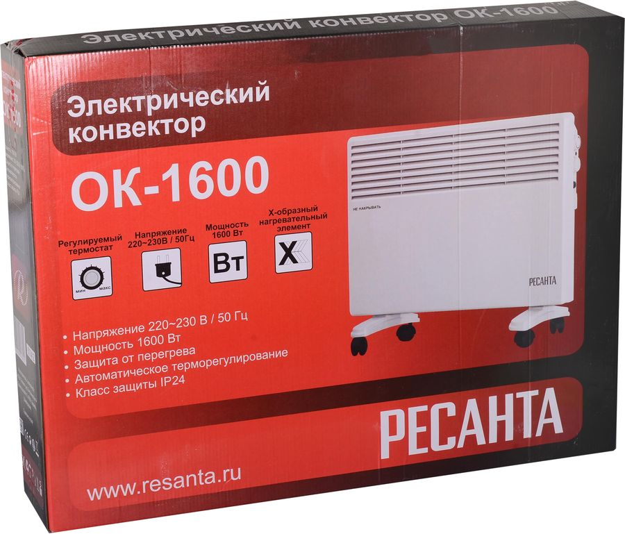 Конвектор электрический Ресанта ОК-1600, предпросмотр