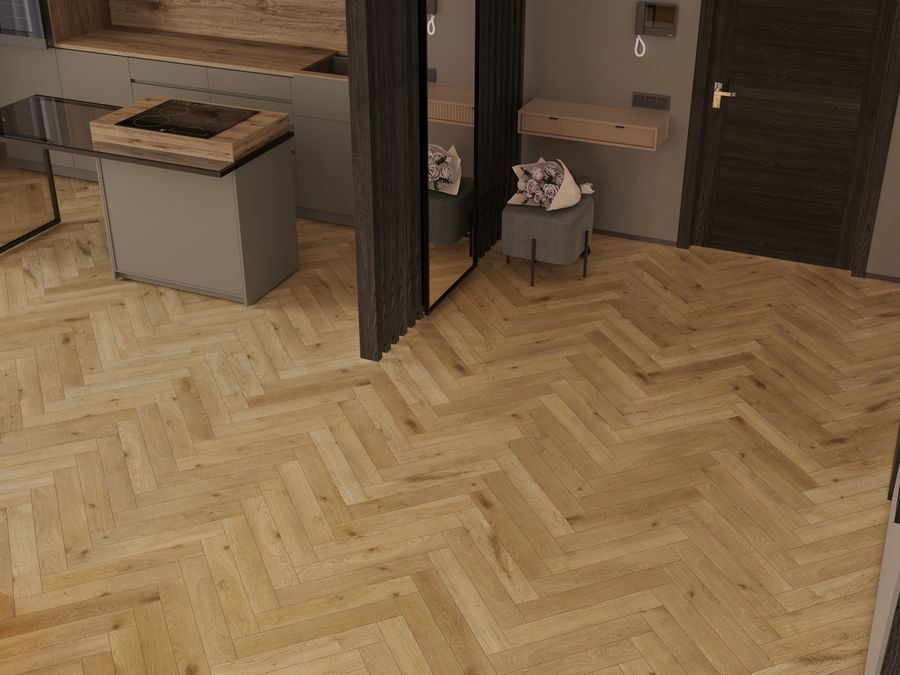 Ламинат NORLAND HERRINGBONE ELEGANT ДУБ ХАЙНАН 33 класс 8 мм 1,92 м², превью
