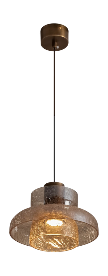 Подвес Freya Fata бронза, металл/стекло, LEDх10, 15,5x22x22 см, предпросмотр