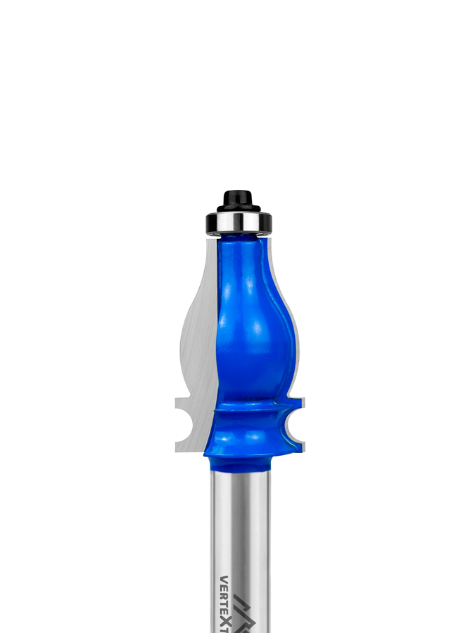 Фреза кромочная VERTEXTOOLS фигурная с подшипником хвост - 12мм, d-25,4мм, h-41мм, r-3,17мм, l-85мм, превью