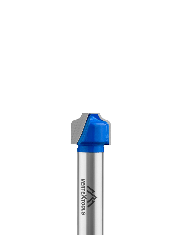 Фреза пазовая VERTEXTOOLS фасонная хвостовик - 8мм, d-12мм, h-10мм ,r-1,98мм, l-41,5мм, превью