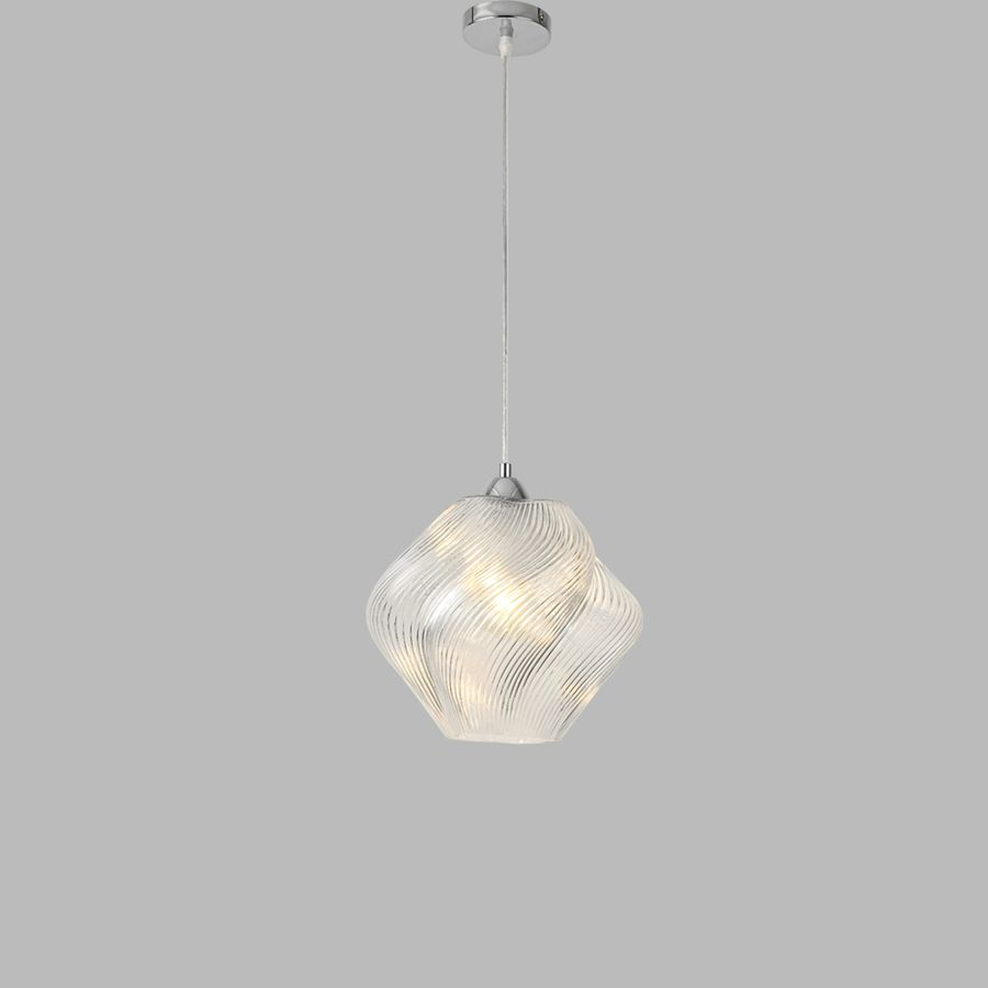 Подвес Moderni E27 1х60W 220V Tide металл/стекло хром/прозрачный, превью