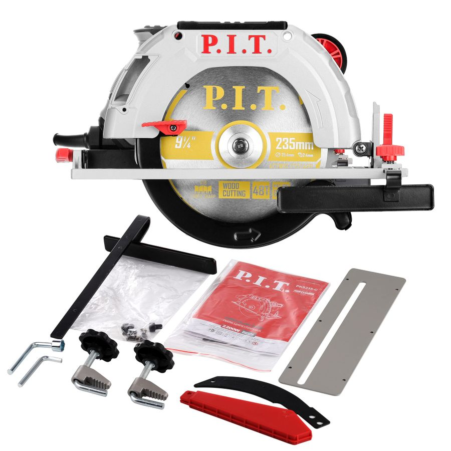 Пила циркулярная электрическая P.I.T. PKS235-C 2200 Вт, 235 мм, предпросмотр