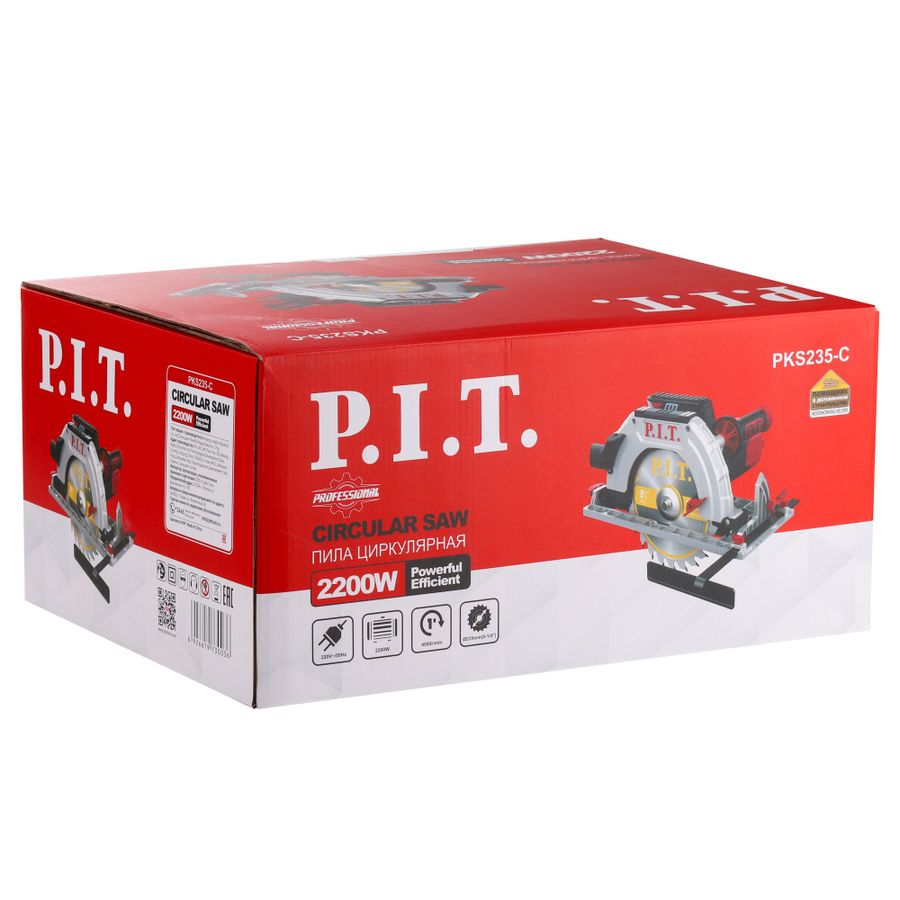 Пила циркулярная электрическая P.I.T. PKS235-C 2200 Вт, 235 мм, превью