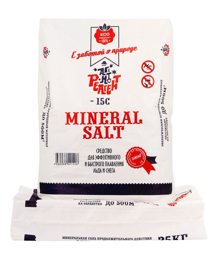 Противогололедный реагент Mr.Defroster Mineral Salt 25 кг, предпросмотр