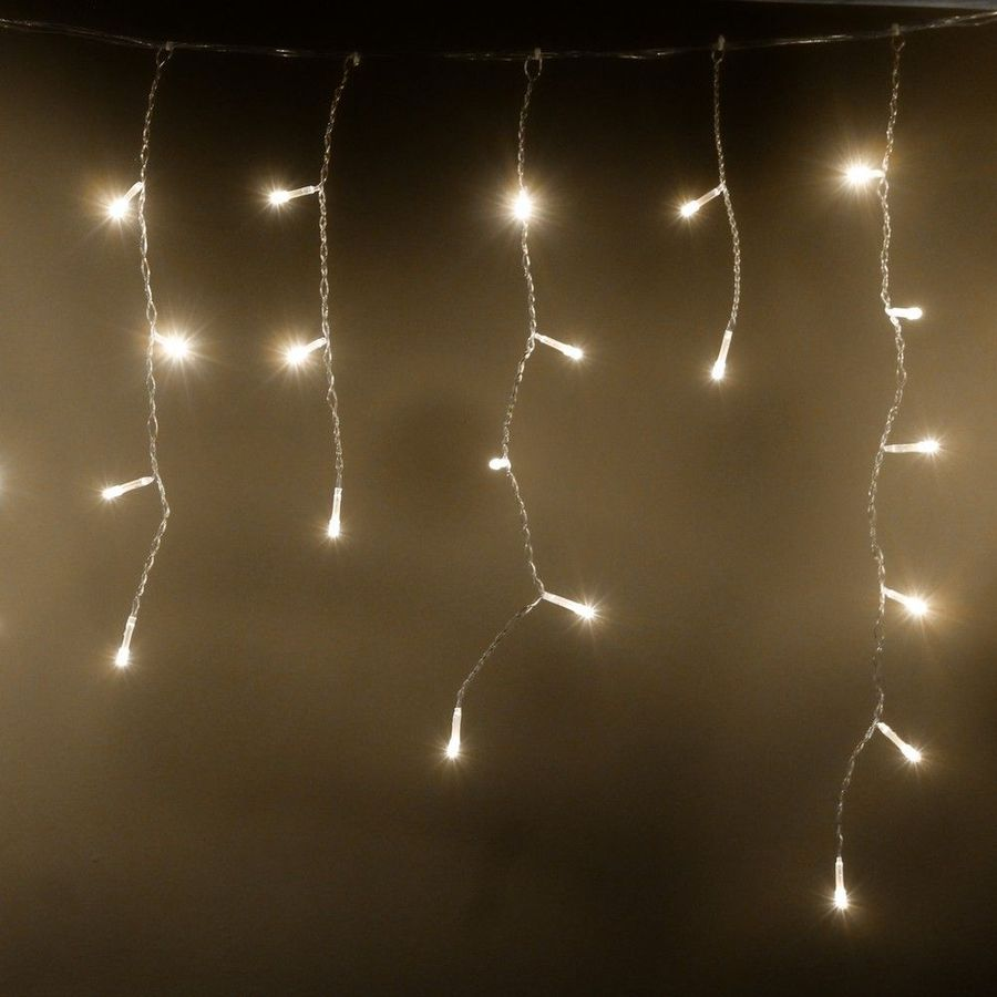 Гирлянда бахрома SH LIGHTS 80 LED теплый белый 200х0,50 см, предпросмотр