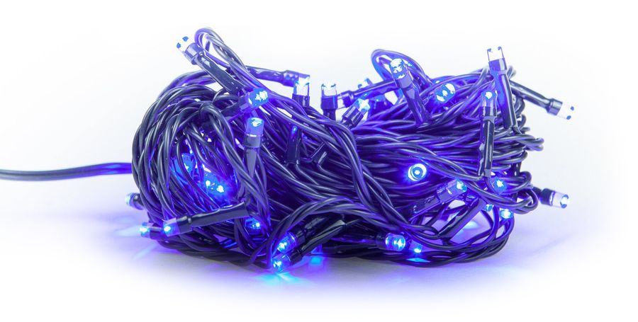 Гирлянда внутренняя нить  SH LIGHTS 50 LED синий 5 м, предпросмотр