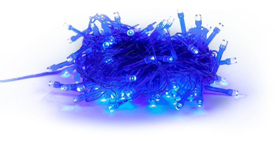 Гирлянда внутренняя нить  SH LIGHTS 100 LED синий 5 м, превью