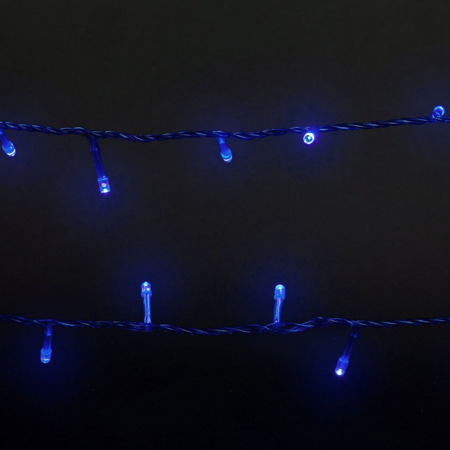 Гирлянда внутренняя нить  SH LIGHTS 100 LED синий 5 м, предпросмотр
