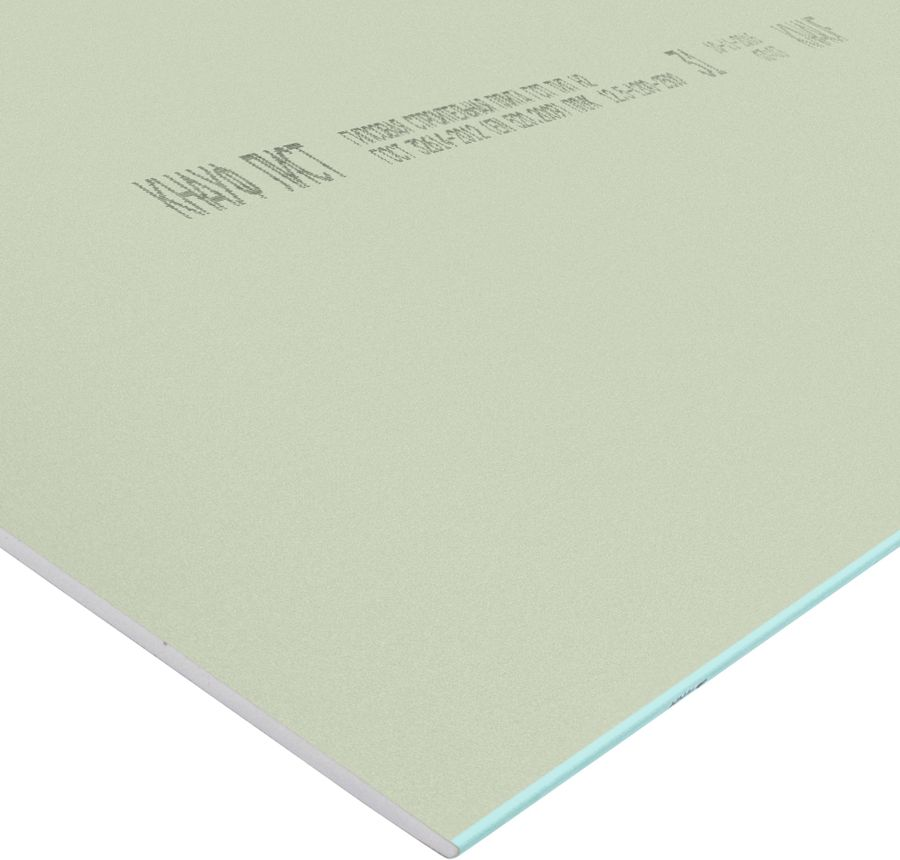 ГКЛ влагостойкий KNAUF 2500x1200x12,50 мм, превью