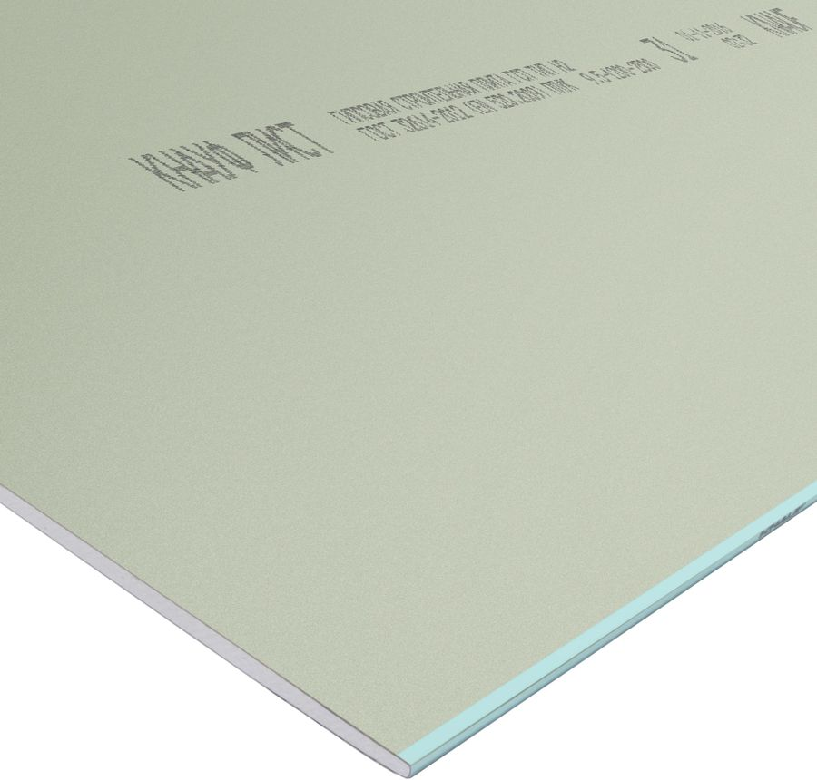 ГКЛ влагостойкий KNAUF 2500x1200x9,50 мм, предпросмотр