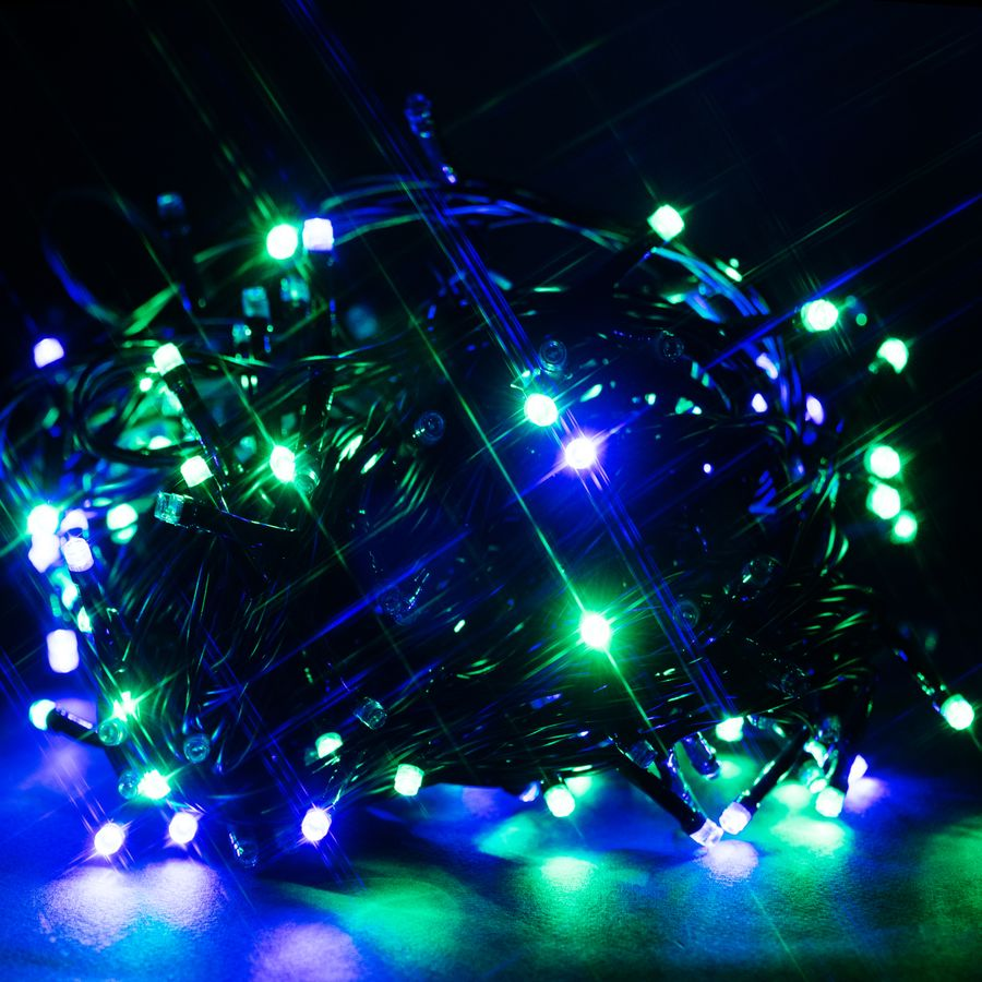 Гирлянда внешняя нить  SH LIGHTS 200 LED многоцветный 20 м, превью