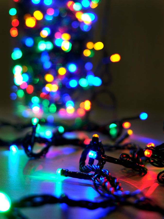 Гирлянда внешняя нить  SH LIGHTS 100 LED многоцветный 10 м, превью