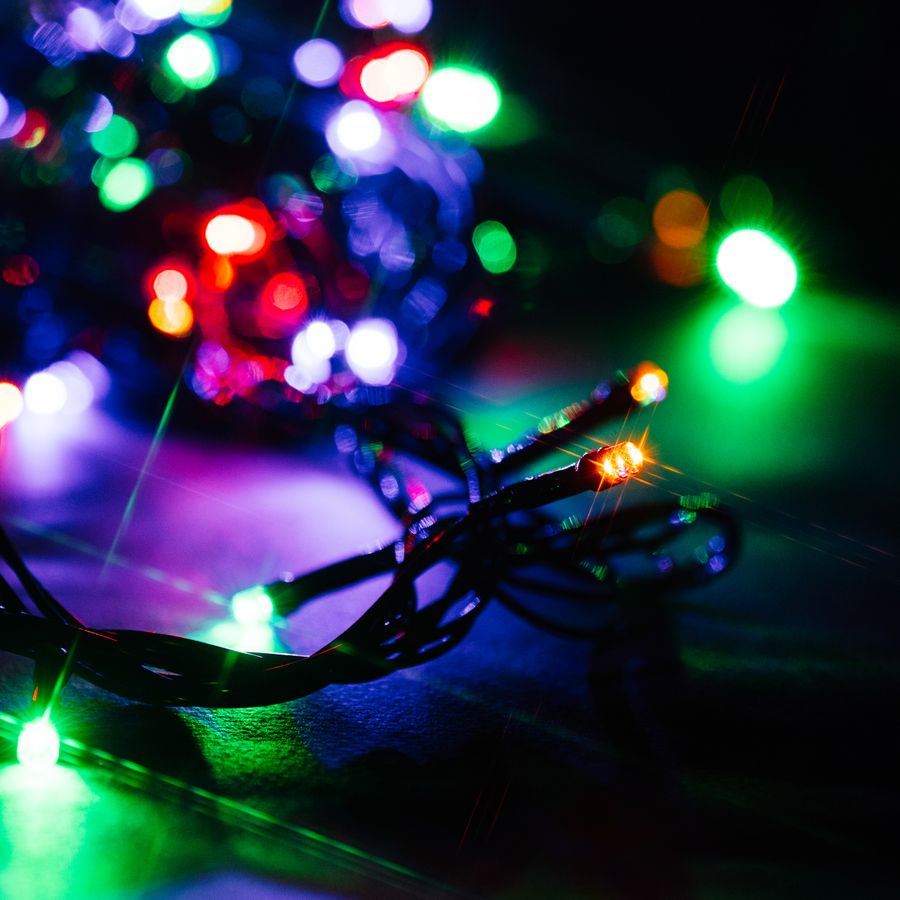 Гирлянда внешняя нить  SH LIGHTS 100 LED многоцветный 10 м, превью