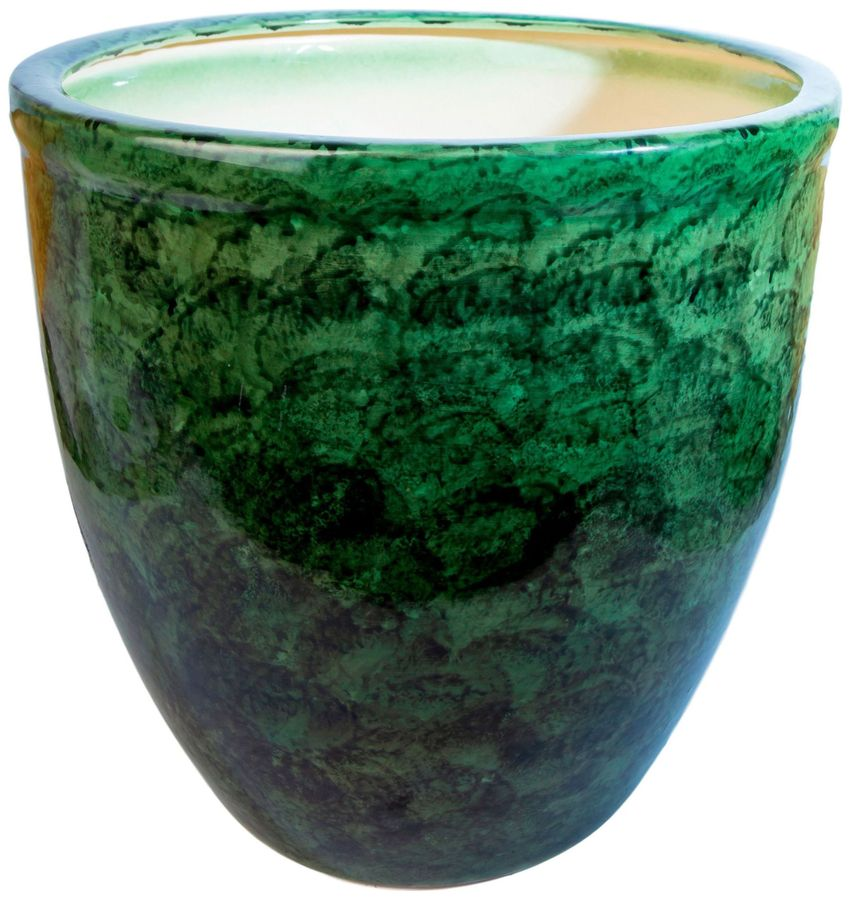 Горшок Кедр №3 d30 см керамический зеленый, превью
