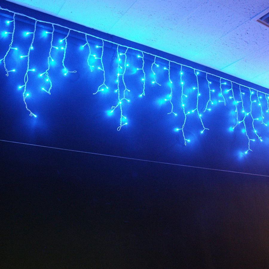 Гирлянда внешняя нить  SH LIGHTS 100 LED синий 2 м, предпросмотр