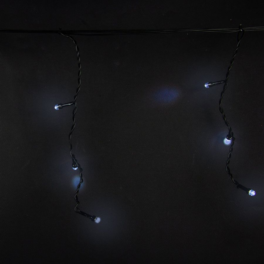 Гирлянда внешняя занавес Glos 120 LED белый 20 м, предпросмотр
