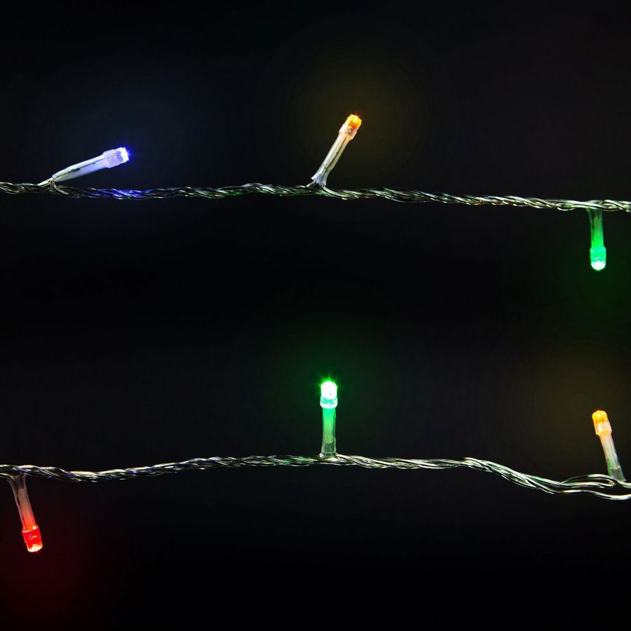 Гирлянда внешняя нить  SH LIGHTS 120 LED многоцветный 12 м, превью