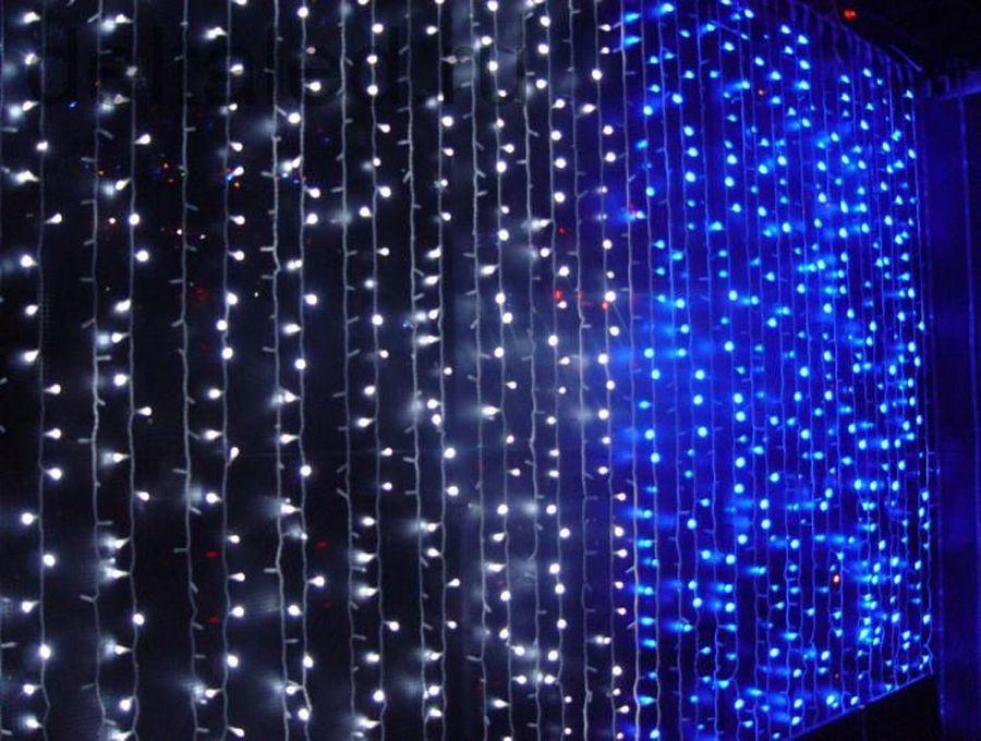 Гирлянда занавес SH LIGHTS 500 LED мультиколор 2,5х1,5 м, предпросмотр