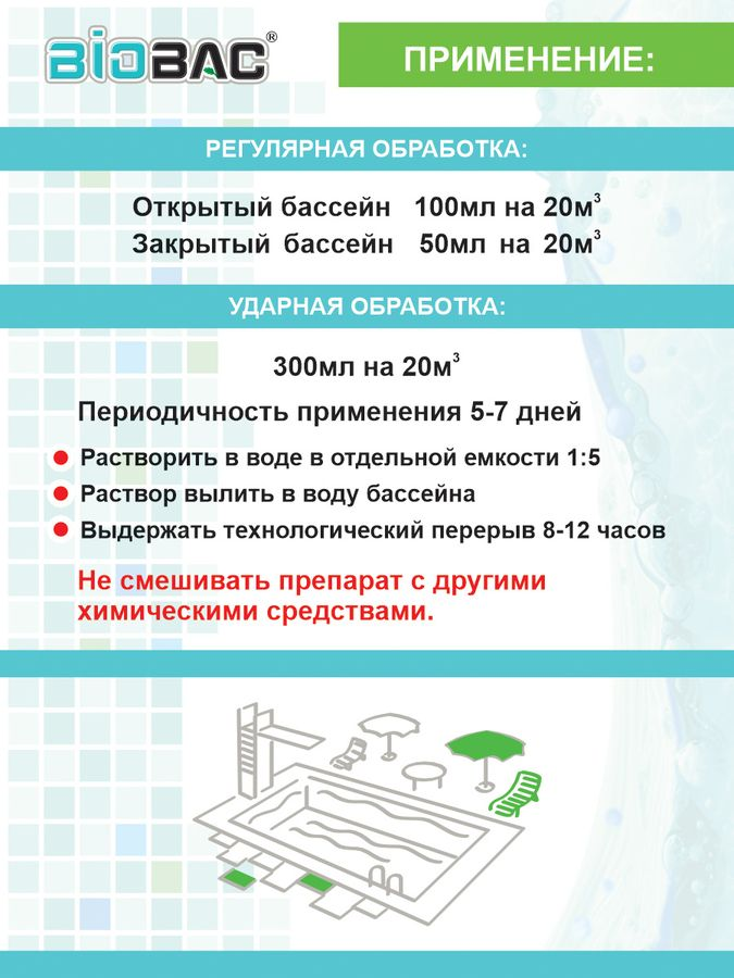 Средство против водорослей альгицид непенящийся BP-AL 1 л, превью