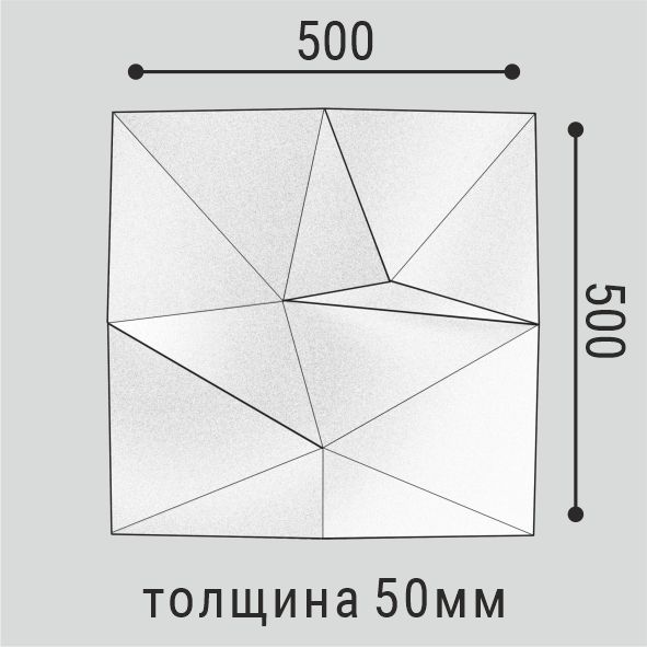 Стеновая панель Polymer Bello Deco СП 16 500*500, превью