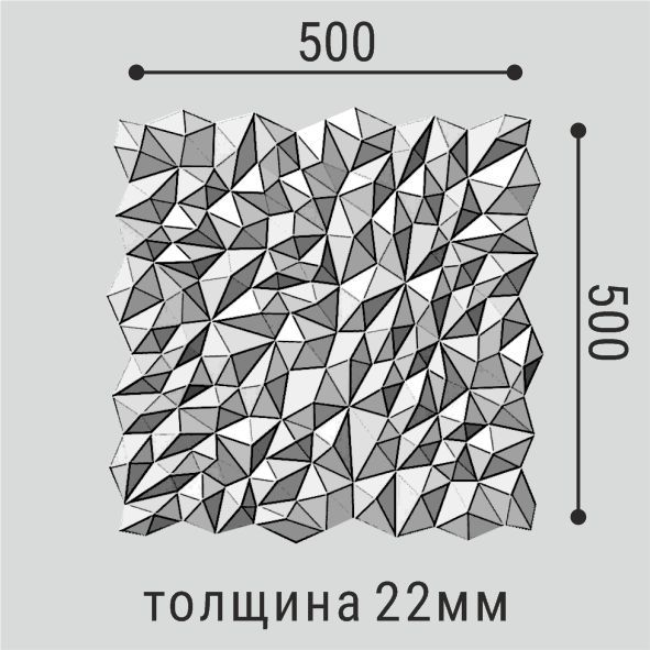 Стеновая панель Polymer Bello Deco СП 15 500*500, превью