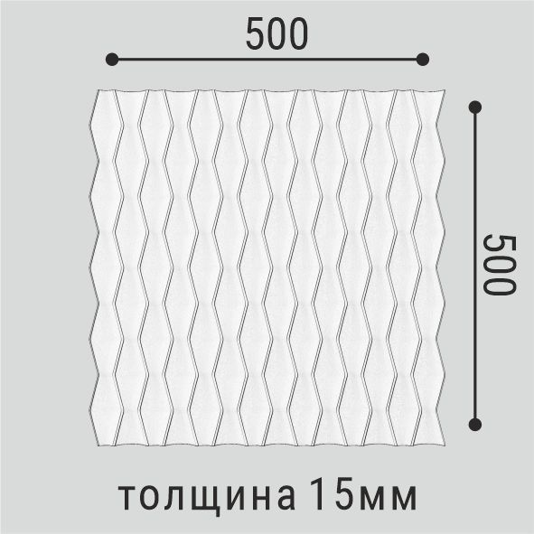 Стеновая панель Polymer Bello Deco СП 17 500*500, предпросмотр