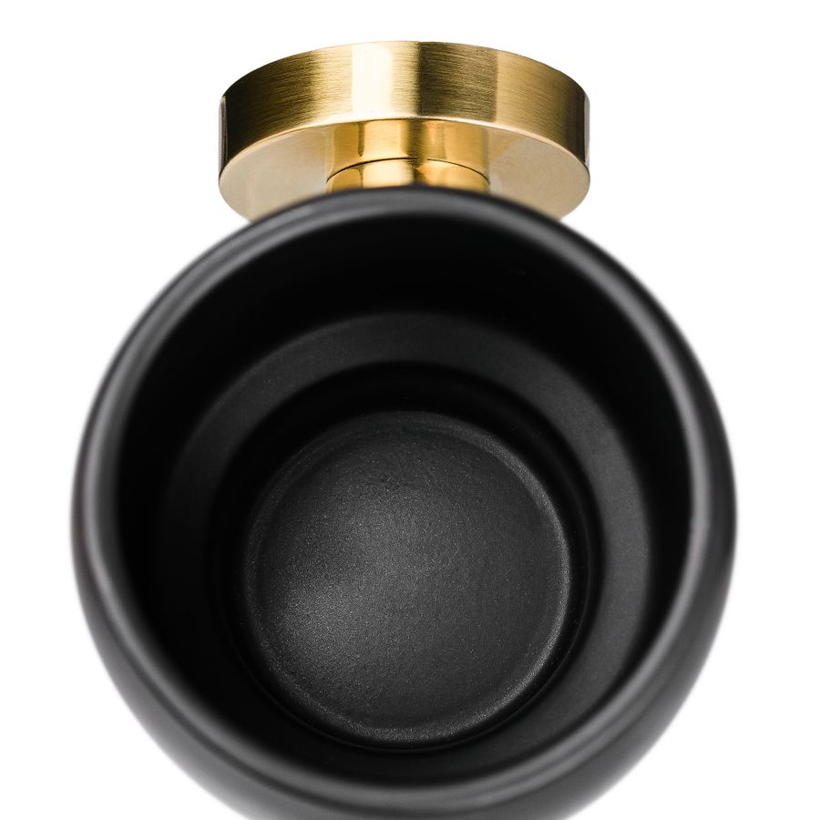 Стакан для зубных щеток настенный Moroshka Oro Nero черный 1 шт, предпросмотр