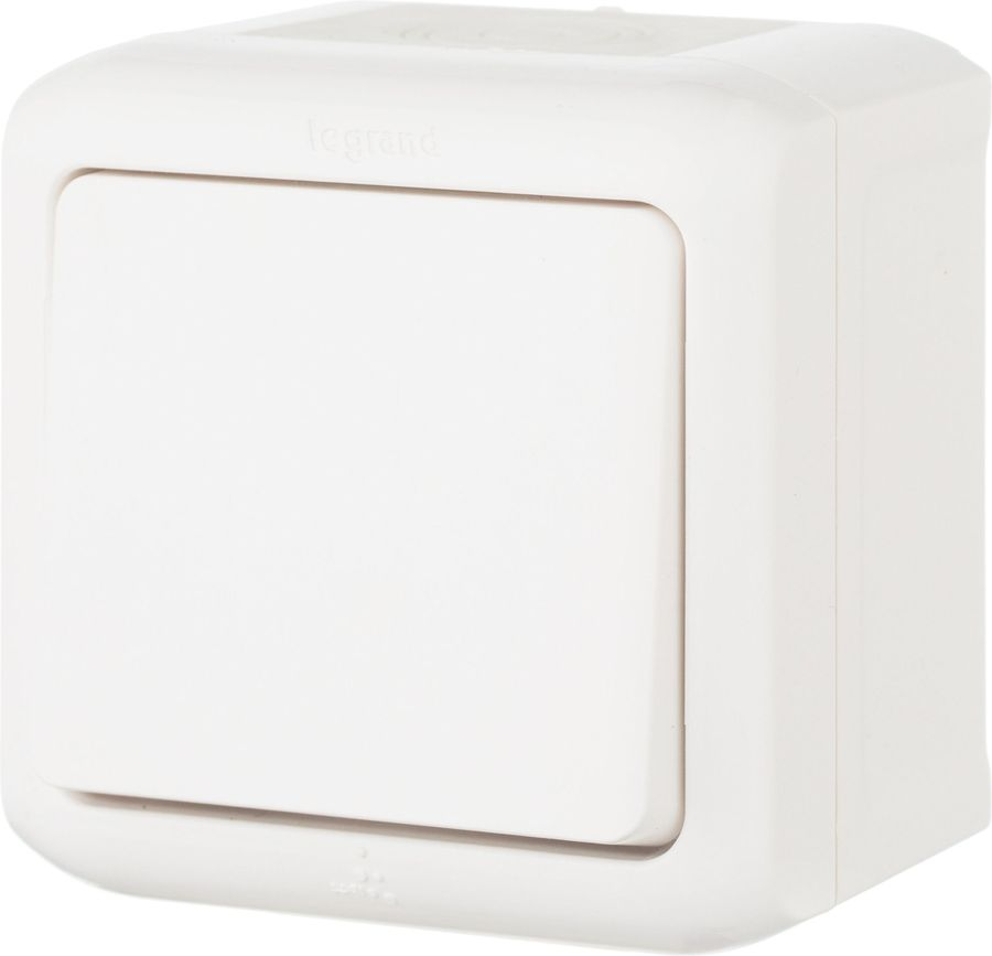 Переключатель 1-клавишный Legrand Quteo 782304 белый, превью
