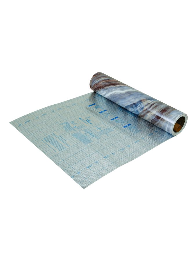Самоклеящаяся ПВХ плитка РУЛОН LAKO DECOR "Мрамор Алтея" толщина 2мм 1,8м² 60х300 см, предпросмотр