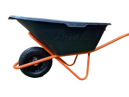 Тачка 1-колесная, корыто АУ 130л, колесо пневмо 4,80/4,00-8, превью