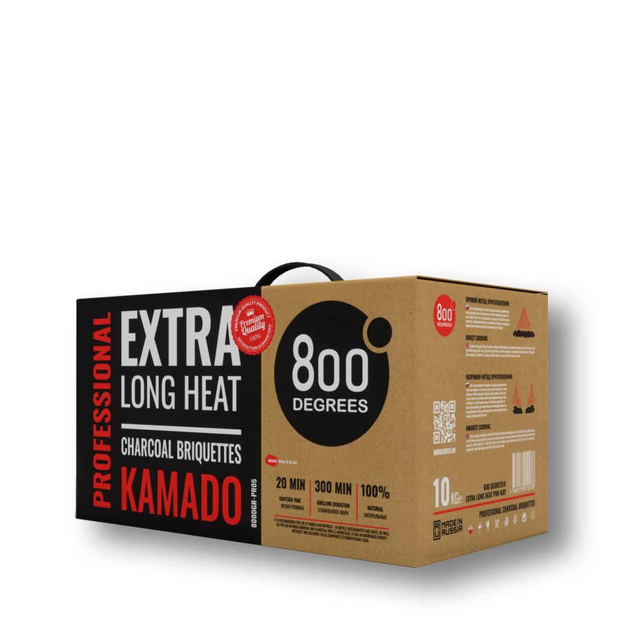 Угольные брикеты Камадо 800 Degrees Kamado Pini-Kay, коробка 10 кг., превью