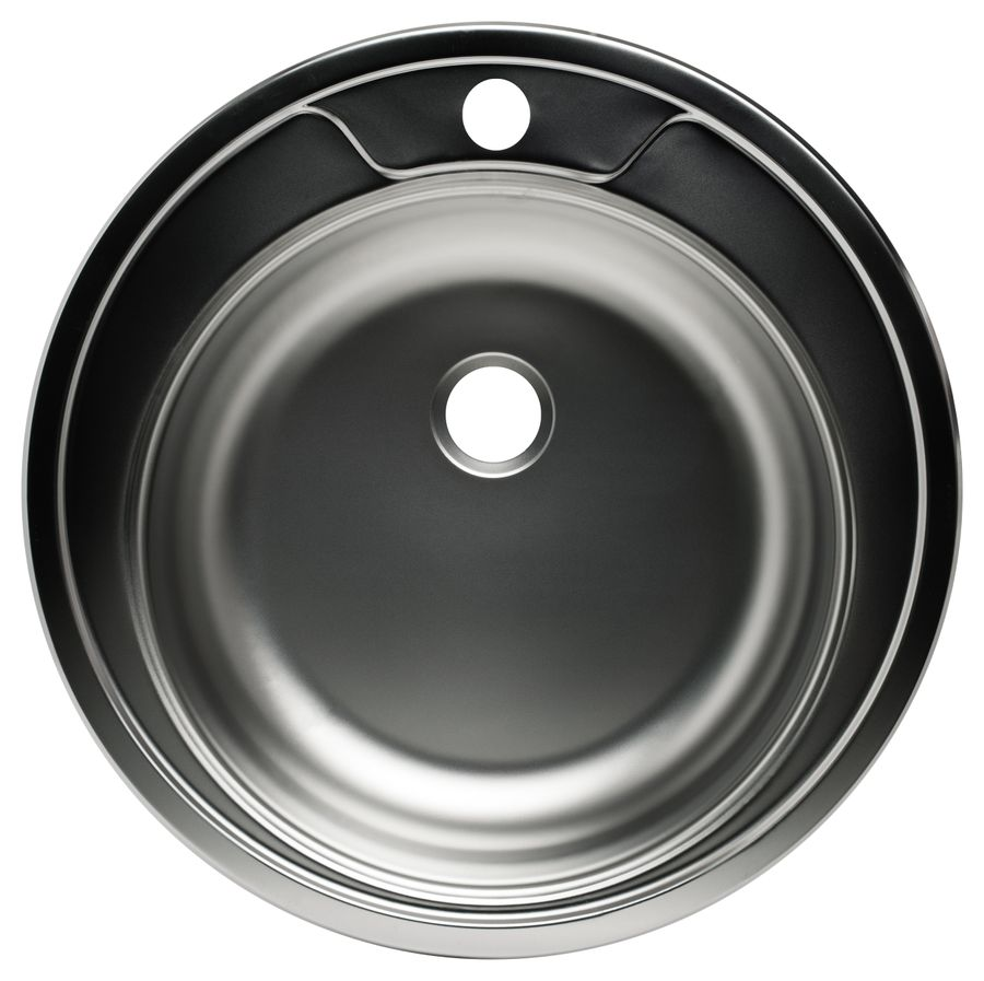 Мойка врезная ЮКИНОКС Round D490 ECO сталь 49х49х14 см, превью