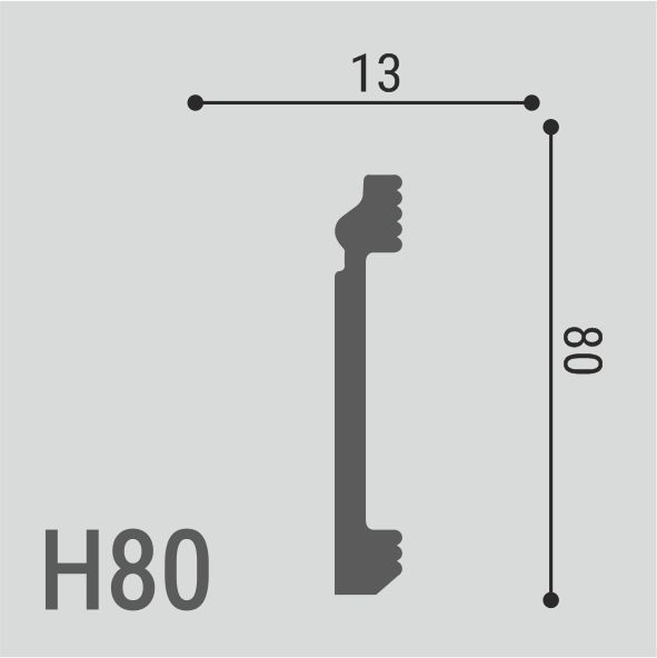 Плинтус напольный XPS POLYMER Н 80, превью