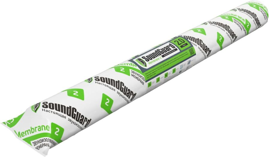 Звукоизоляционная мембрана SoundGuard Membrane 2.0 2500х1200х2 мм 3 м2, превью