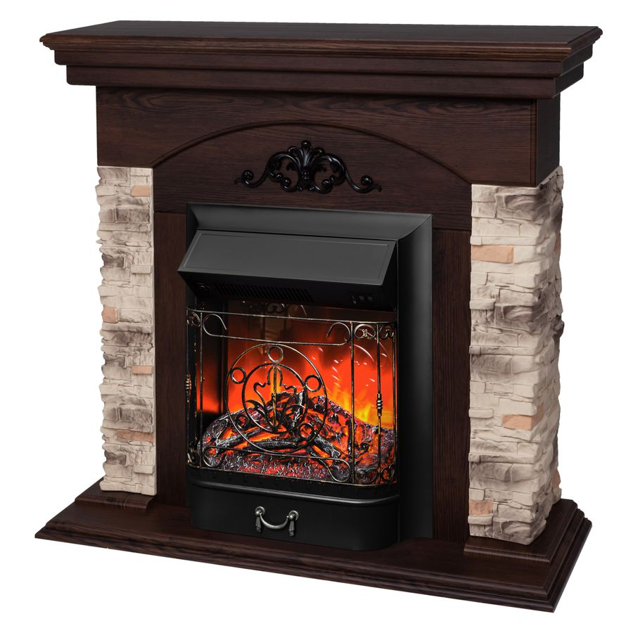 Каминокомплект ROCKWOOD STD NT-F316 + Majestic LUX BL, предпросмотр