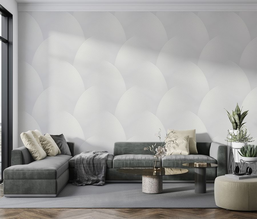 Виниловые обои WALLSECRET Singapur 9081-21 светло-серые 1,06х10,05 м, предпросмотр