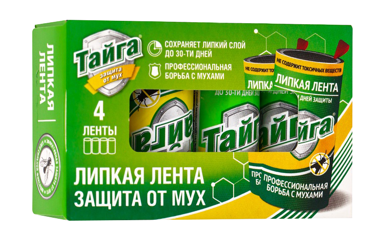ЛЕНТА ОТ МУХ ТАЙГА ХИТ, 4ШТ, предпросмотр