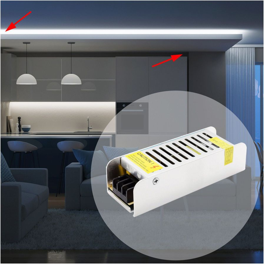 Блок питания для светодиодной ленты Apeyron Electrics 03-46 40 Вт 12 В 3,2 А, предпросмотр
