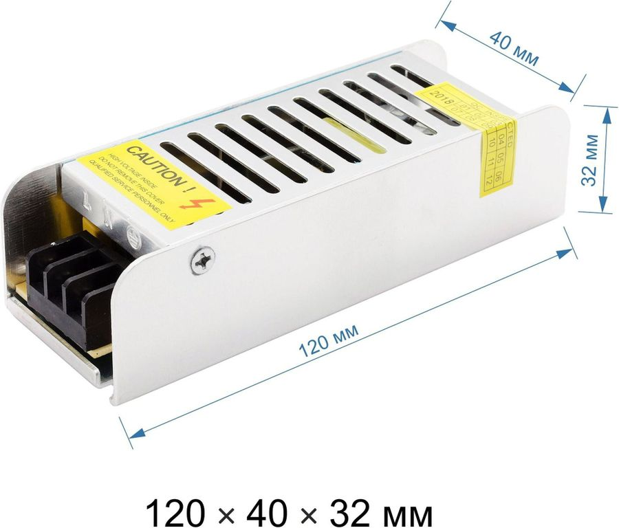 Блок питания для светодиодной ленты Apeyron Electrics 03-46 40 Вт 12 В 3,2 А, предпросмотр