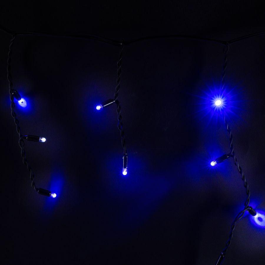 Гирлянда универсальная бахрома SYSTEM PROF 50 LED синий,белый 3 м, превью