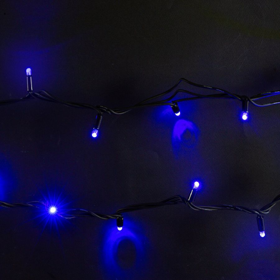 Гирлянда внешняя нить SYSTEM PROF 100 LED синий 10 м, превью