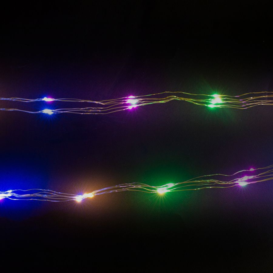 Гирлянда внутренняя занавес Glos IE 120 LED многоцветный 2 м, превью